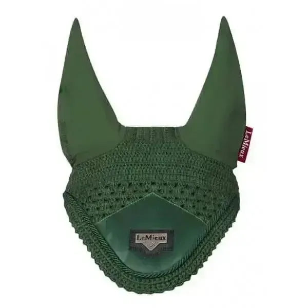 LeMieux Loire Fly Hoods Hunter Green X Large Horse Ear Bonnets