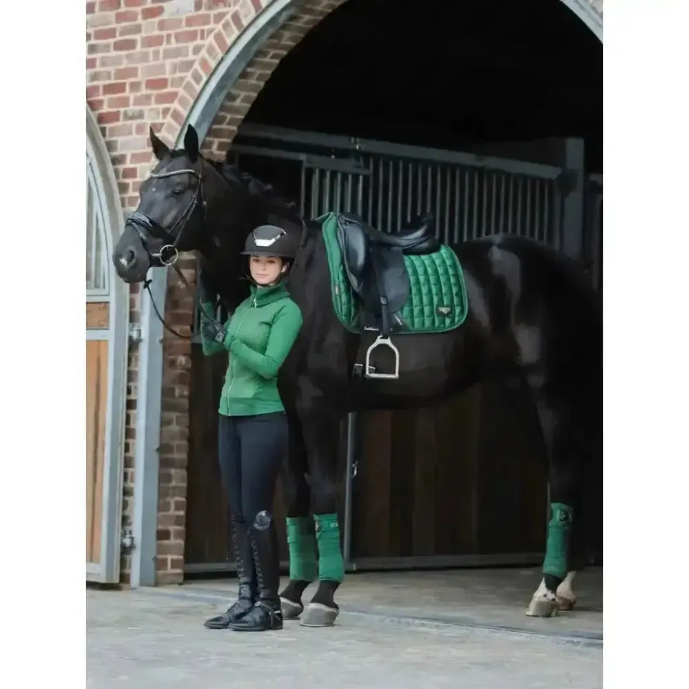 LeMieux Loire Memory Dressage Square Hunter Green Large Hunter Green Dressage Saddle Pads
