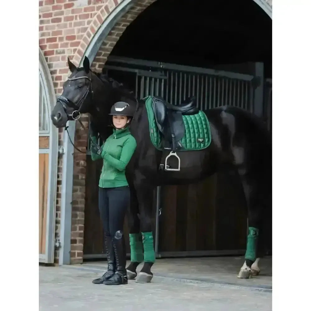 LeMieux Loire Memory Dressage Square Hunter Green Large Hunter Green Dressage Saddle Pads