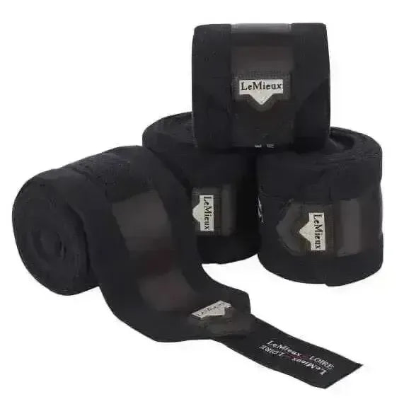 LeMieux Loire Polo Bandages Black Black Full (Set Of 4) Leg Bandages