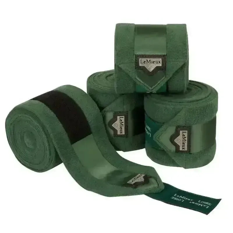 LeMieux Loire Polo Bandages Hunter Green Hunter Green Full (Set Of 4) Leg Bandages