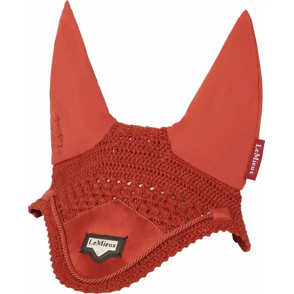 LeMieux Loire Satin Fly Hood Sienna X Large Horse Ear Bonnets