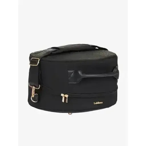 LeMieux Luxe Hat Box Black Black One Size Riding Hat Bags