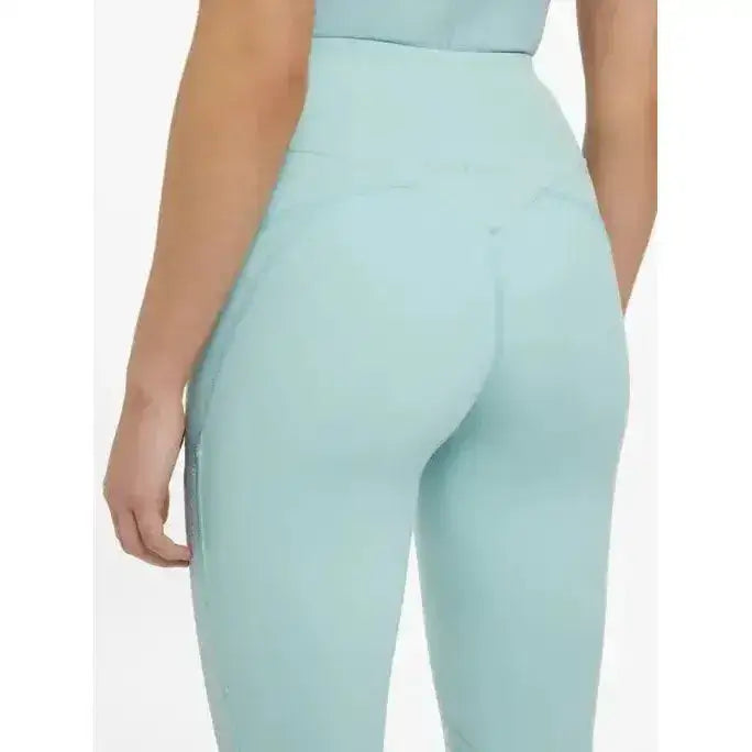 Mint green lemieux lydia mesh leggings feature high waist and breathable mesh fabric perfect for workouts