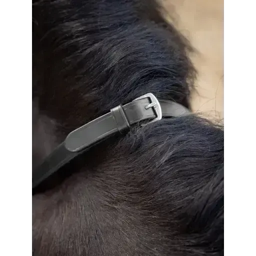 LeMieux Magna Grip Rubber Reins Black/ Silver Pony Black/Silver Reins