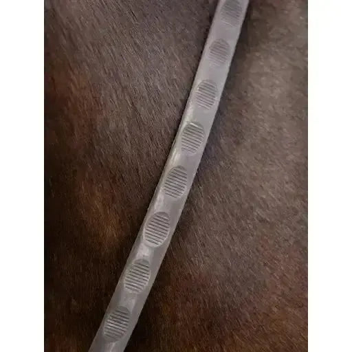 LeMieux Magna Grip Rubber Reins Havana/ Silver Cob Havana/Silver Rubber Reins