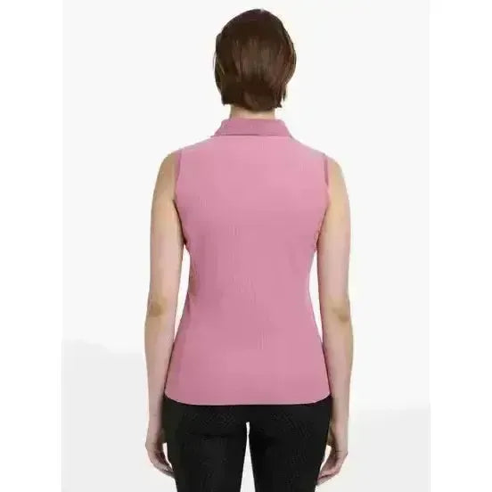 Lemieux Marissa Sleeveless Polo Peony Peony UK 6 Polo Shirts