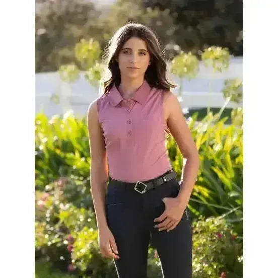 Lemieux Marissa Sleeveless Polo Peony Peony UK 6 Polo Shirts