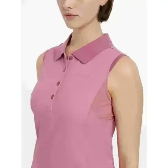 Lemieux Marissa Sleeveless Polo Peony Peony UK 6 Polo Shirts