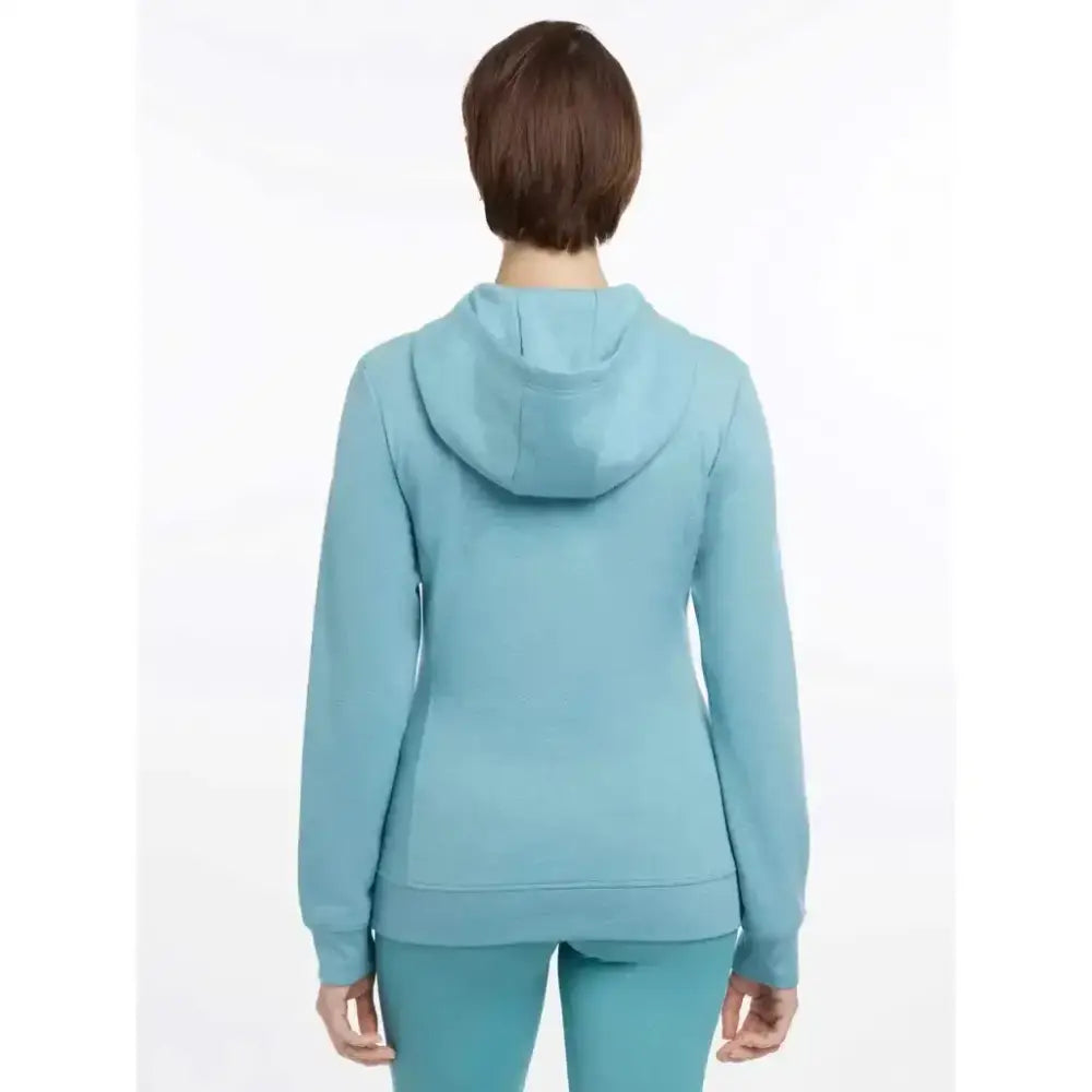 A lemieux martha hoodie lagoon light blue long-sleeved hooded sweatshirt with matching pants for casual wear