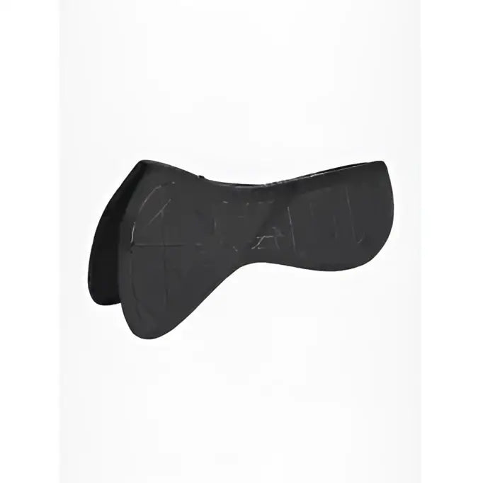 Black lemieux matrix support dressage half pad with smooth contoured design and subtle embossed branding