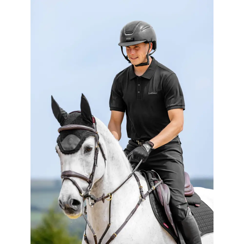 Lemieux Mens Classique Polo Shirt Black Black X-Small Polo Shirts