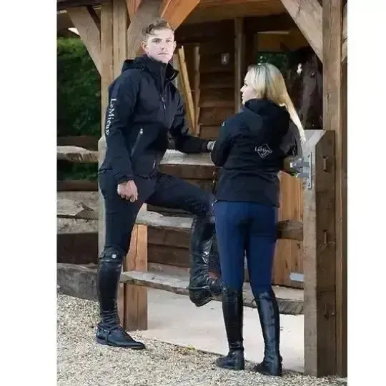 LeMieux Mens Elite Soft Shell Jacket Black X Small Black Outdoor Coats