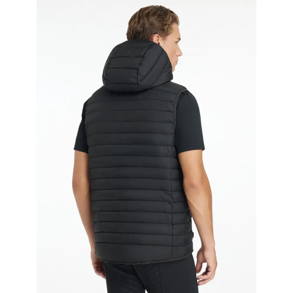 Lemieux Mens Hooded Puffer Gilet Black Black X-Small Gilets