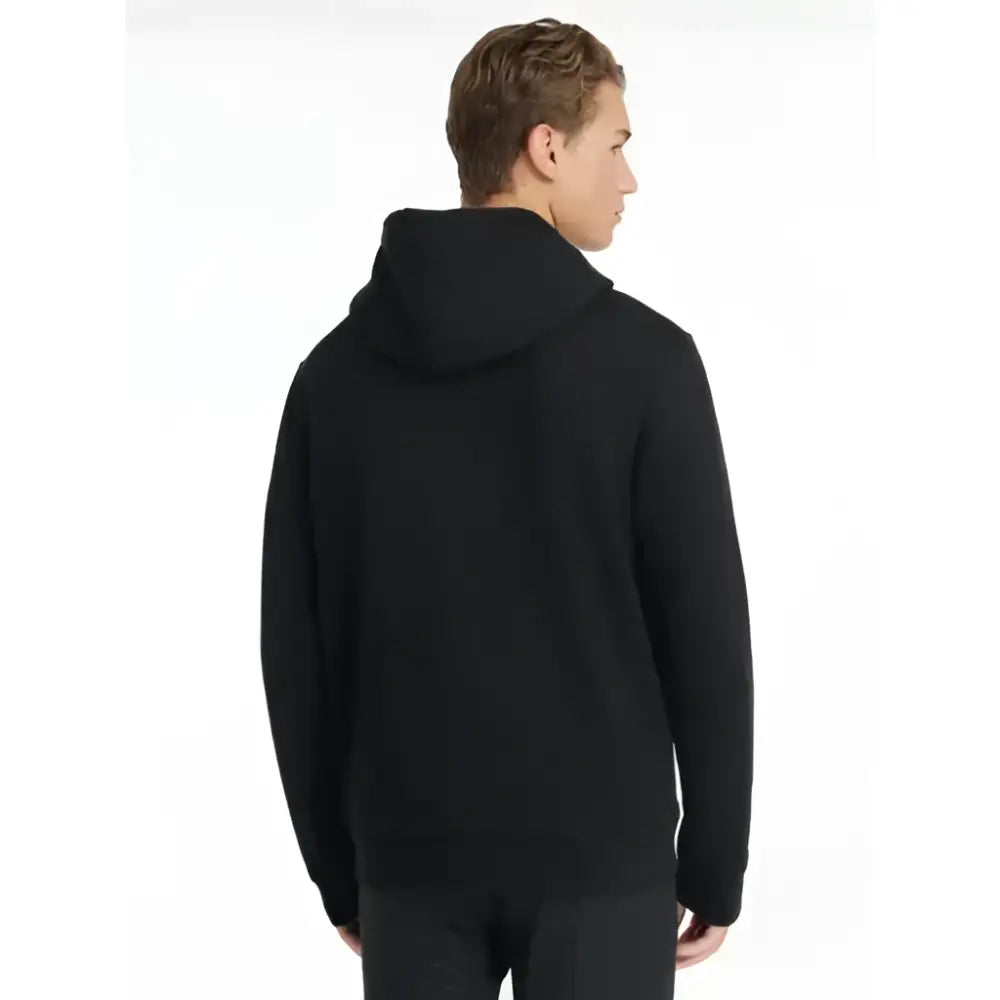 Black lemieux mens hoodie with soft smooth fabric and simple design perfect for casual wear mens hoodie black