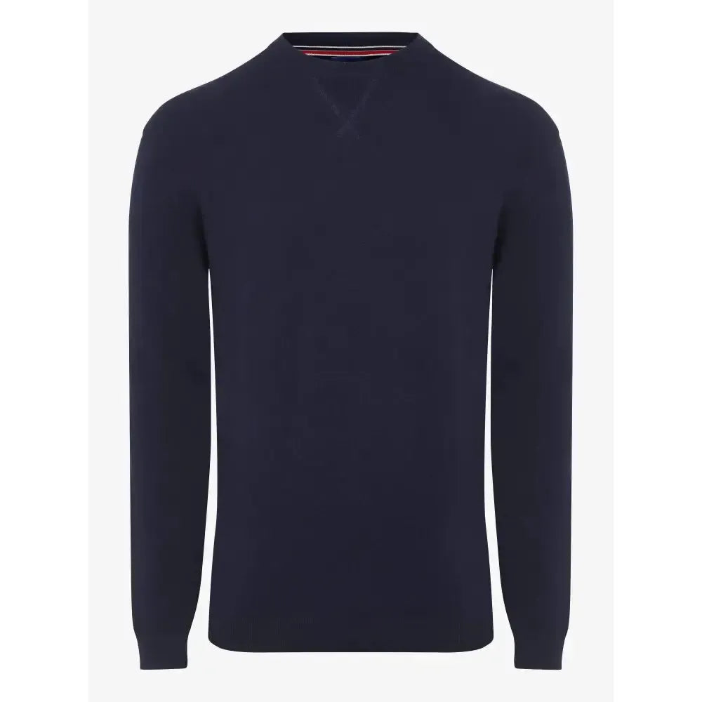 LeMieux Mens Knitted Round Neck Jumper Navy X Small Jumpers & Hoodies