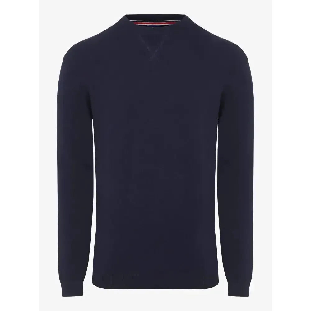 LeMieux Mens Knitted Round Neck Jumper Navy X Small Jumpers & Hoodies