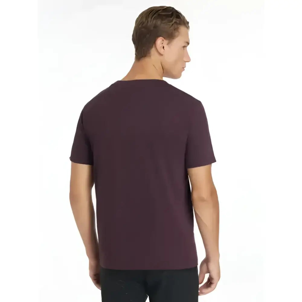 Lemieux mens dark purple short-sleeved t-shirt with crew neck perfect for equestrian horse lovers