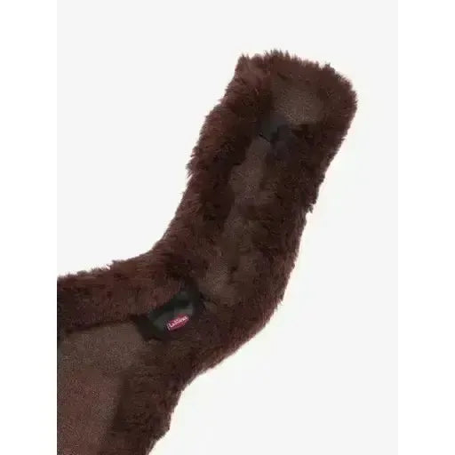 LeMieux Merino+ Anatomic Jumping Girth Cover Brown Brown Small Girth Covers