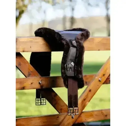 LeMieux Merino+ Anatomic Long Stud Girth Cover Brown Brown Small Girth Covers