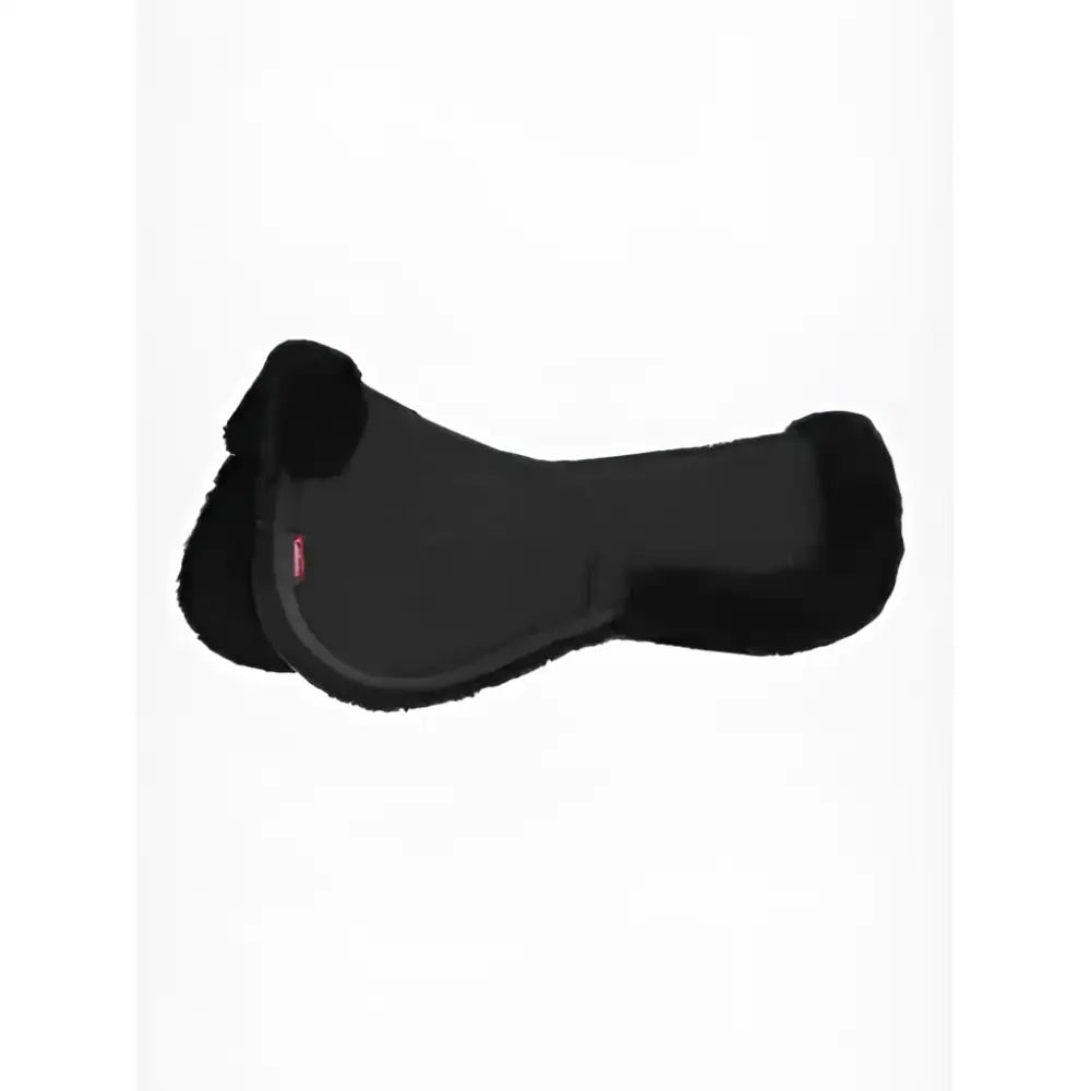Black sheepskin lined lemieux merino+ prosorb pocket half pad with sleek contoured design in black