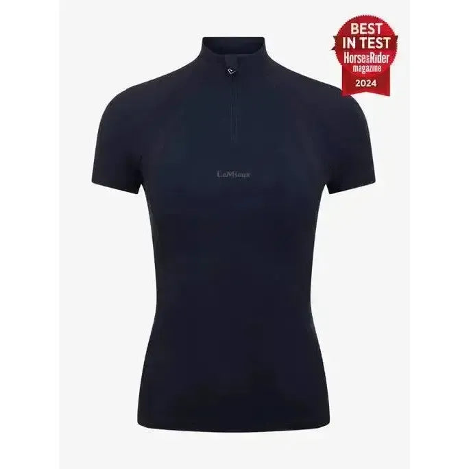 LeMieux Mia Mesh Short Sleeve Base Layer Navy UK 6 Navy Base Layers