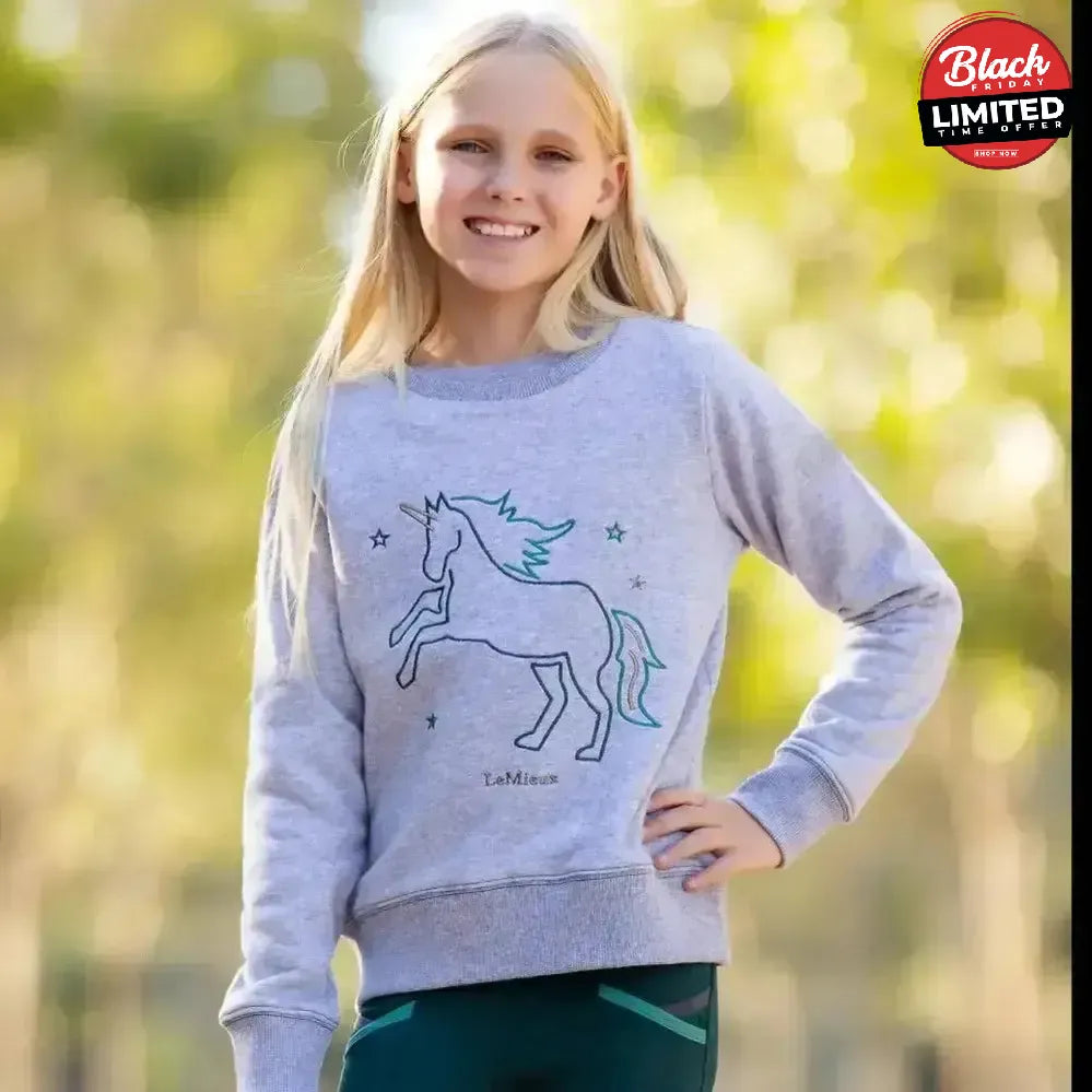 LeMieux Mini Camilla Crew Grey Grey 5-6 Years Coats & Jackets