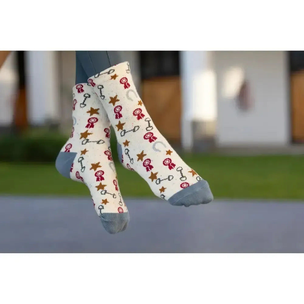 Lemieux Mini Character Socks 2 pack Show Pony UK Child Shoe 6-8 Show Pony Riding Socks