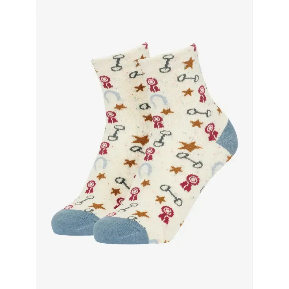 Lemieux Mini Character Socks 2 pack Show Pony UK Child Shoe 6-8 Show Pony Riding Socks