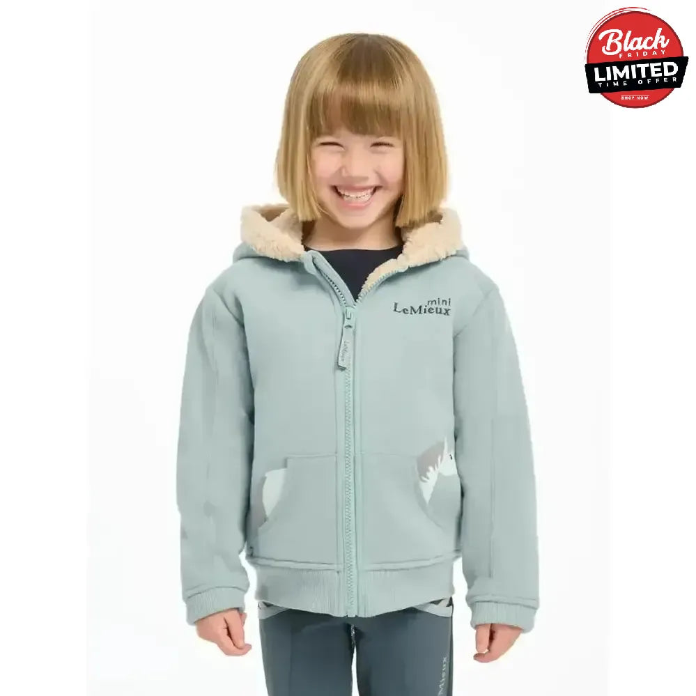 Lemieux Mini Charlie Lined Hoodie Glacier 5-6 Years Glacier Hoodies