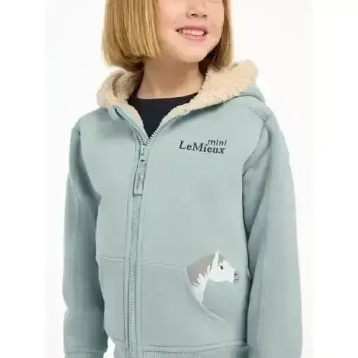Lemieux Mini Charlie Lined Hoodie Glacier 5-6 Years Glacier Hoodies