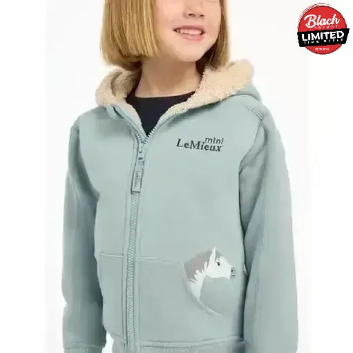 Lemieux Mini Charlie Lined Hoodie Glacier 5-6 Years Glacier Hoodies