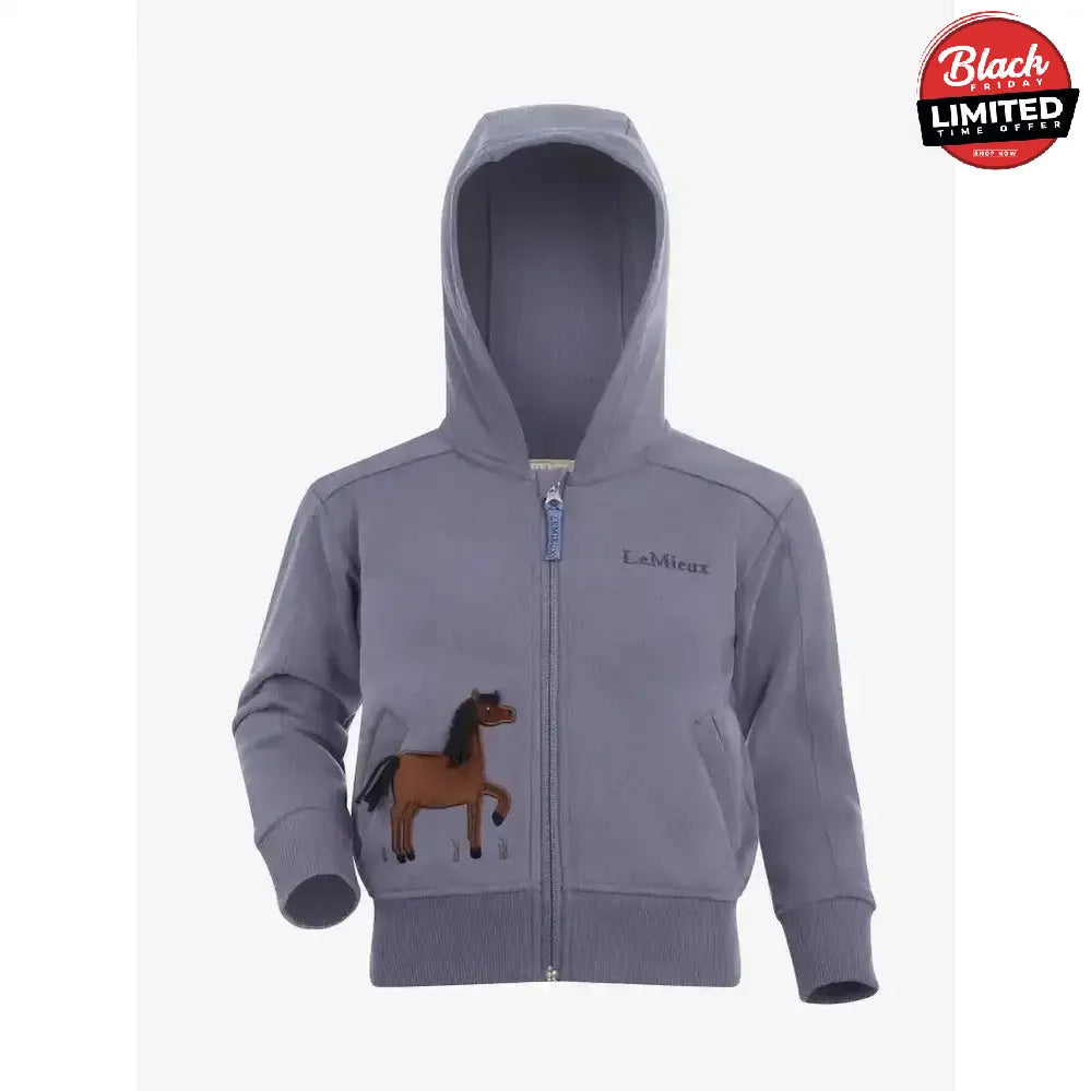 Lemieux Mini Charlie Zip Through Jay Blue 5-6 Years Hoodies