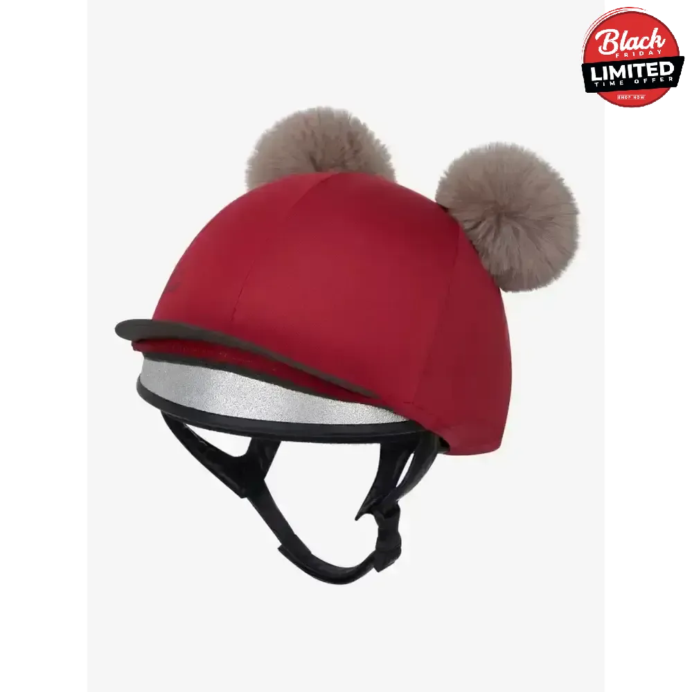 Lemieux Mini Double Pom Hat Silk Ember Ember Hat Silks