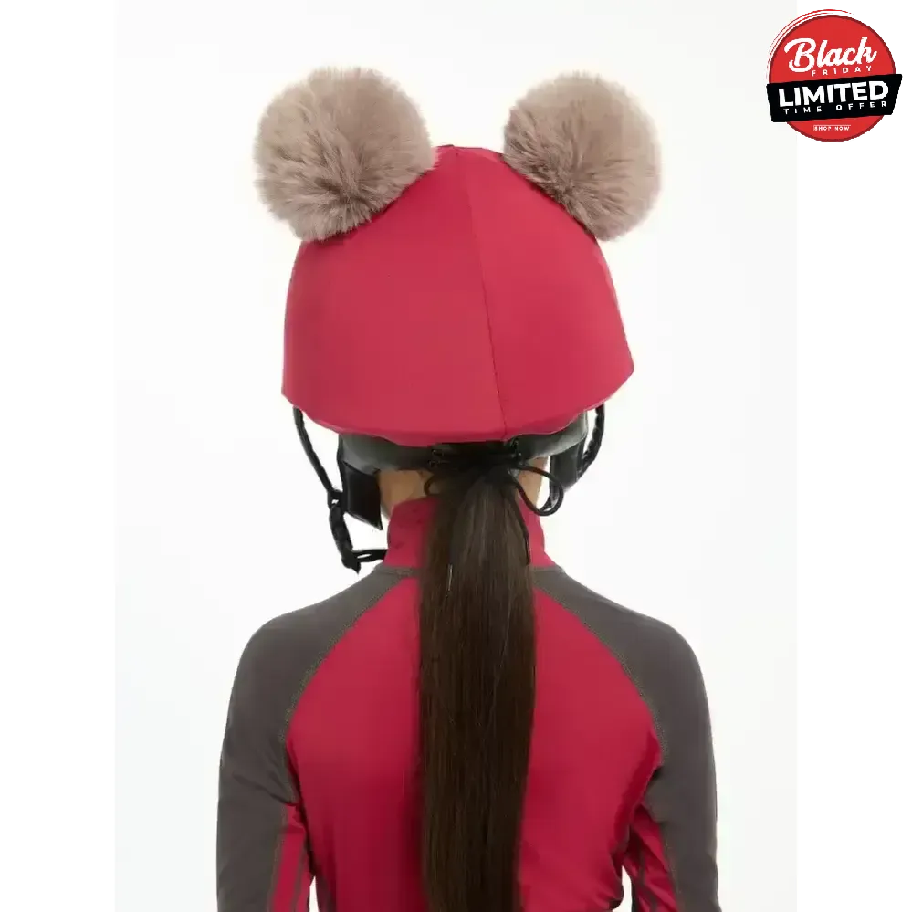 Lemieux Mini Double Pom Hat Silk Ember Ember Hat Silks