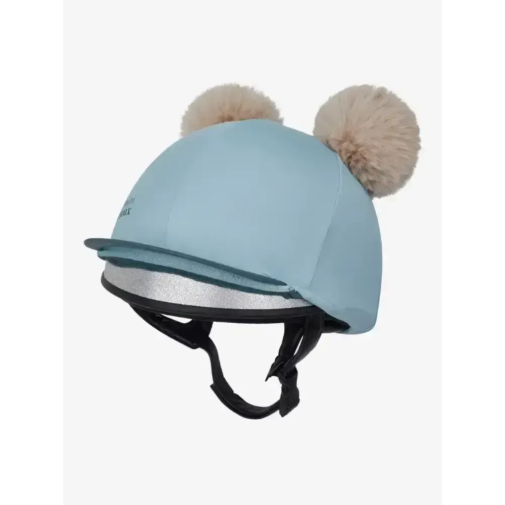 Lemieux Mini Double Pom Hat Silk Glacier Glacier Hat Silks