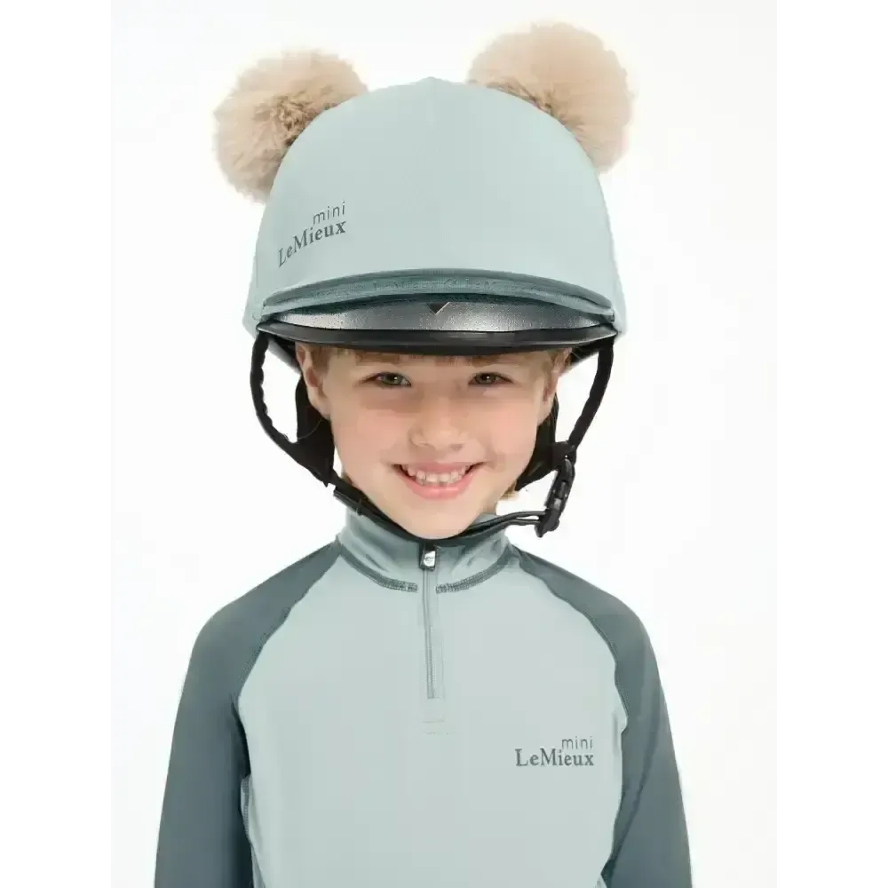 Lemieux Mini Double Pom Hat Silk Glacier Glacier Hat Silks