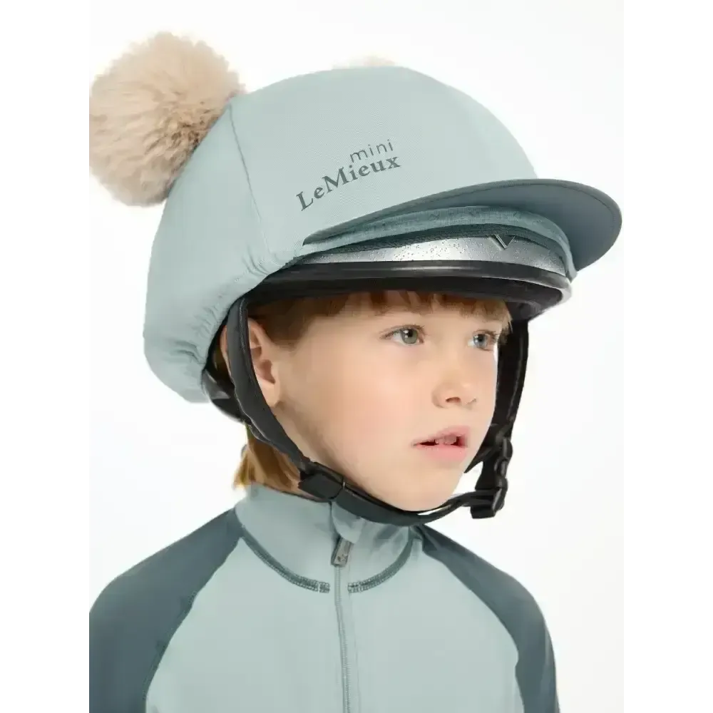 Lemieux Mini Double Pom Hat Silk Glacier Glacier Hat Silks