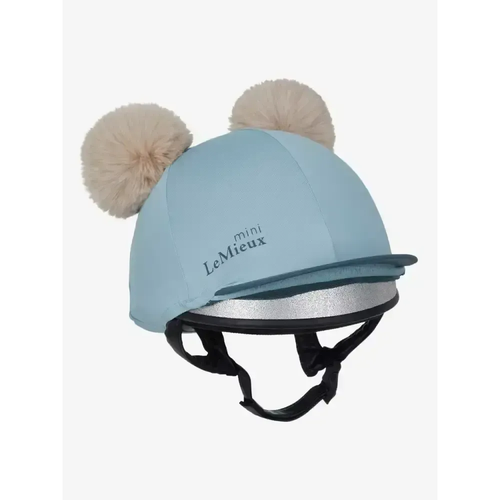 Lemieux Mini Double Pom Hat Silk Glacier Glacier Hat Silks