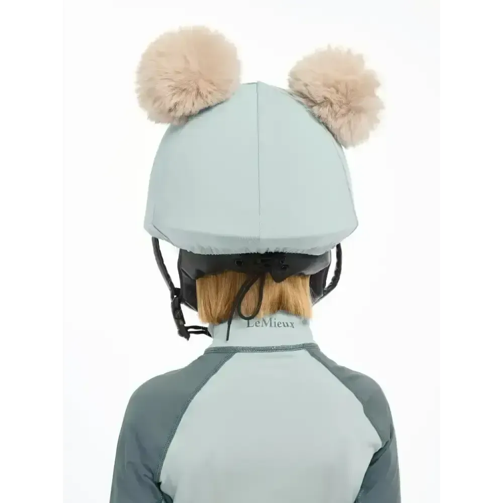 Lemieux Mini Double Pom Hat Silk Glacier Glacier Hat Silks