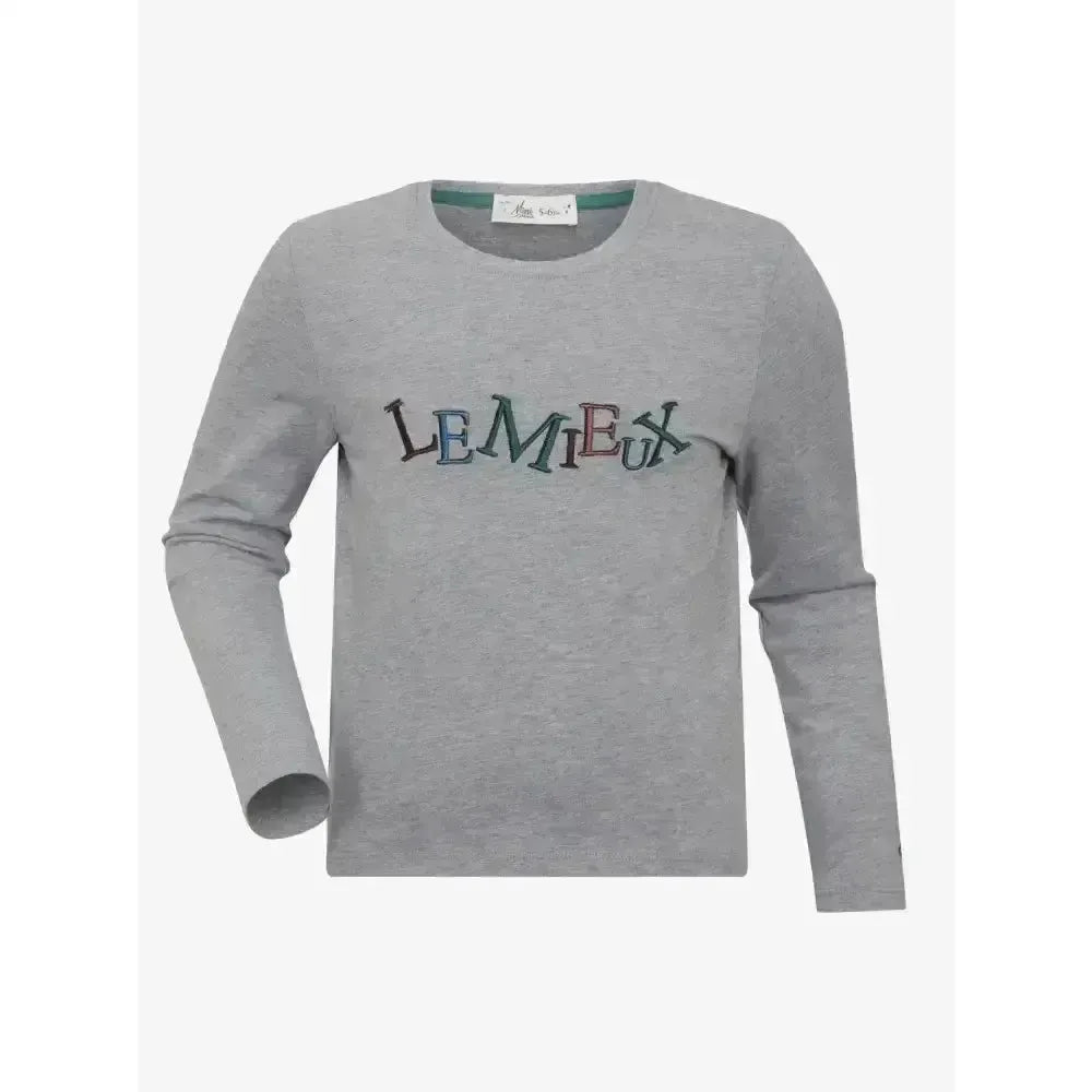 LeMieux Mini Jamie Long Sleeve Top Grey 5-6 Years Polo Shirts & T Shirts