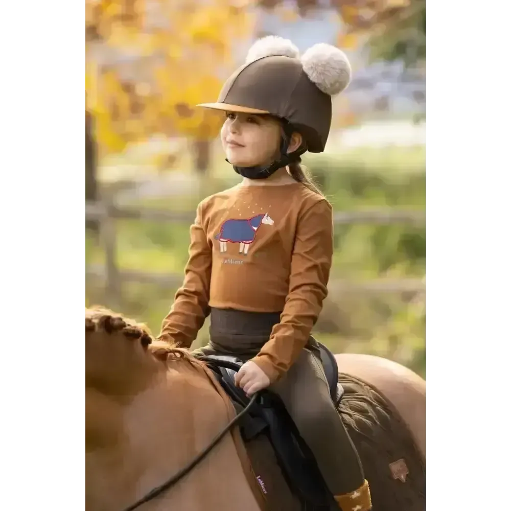 Lemieux Mini Jessie Long Sleeve Top Ginger 3-4 Years Ginger Base Layers