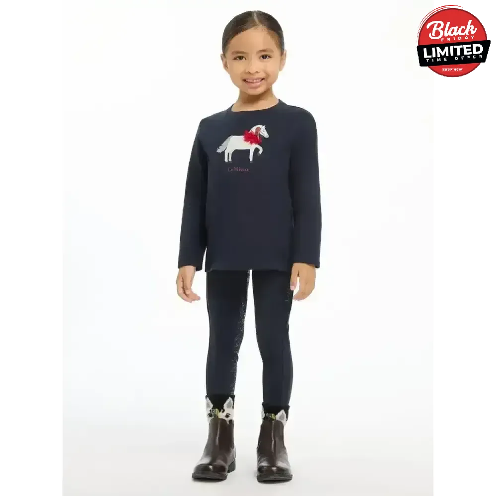 Lemieux Mini Jessie Long Sleeve Top Navy 3-4 Years Navy Base Layers