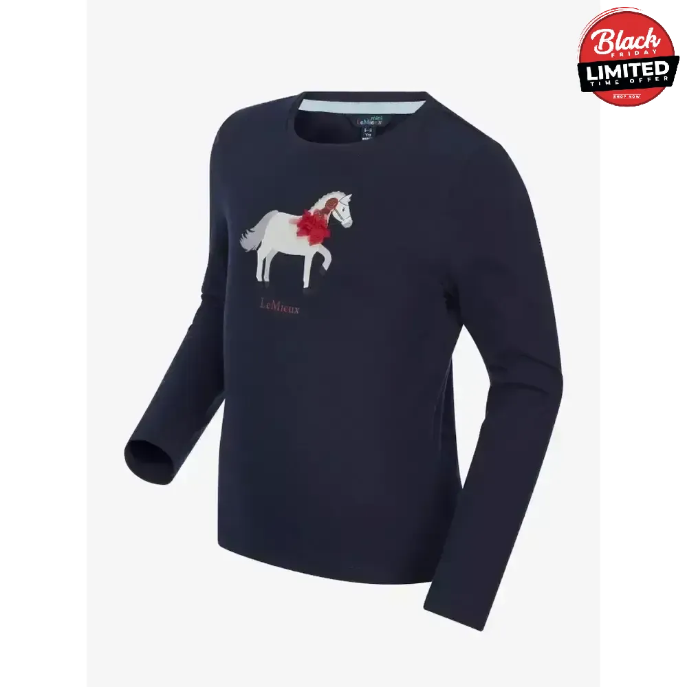 Lemieux Mini Jessie Long Sleeve Top Navy 3-4 Years Navy Base Layers