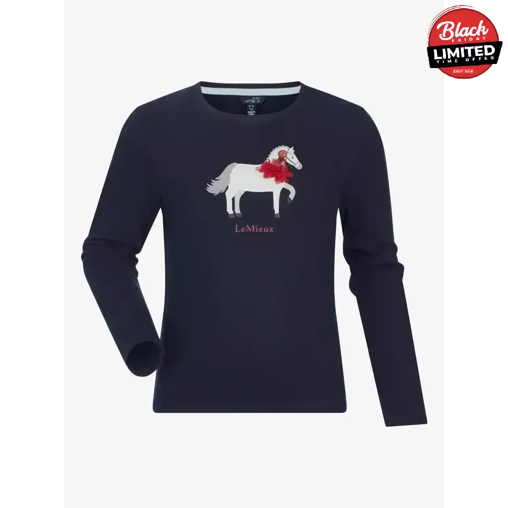 Lemieux Mini Jessie Long Sleeve Top Navy 3-4 Years Navy Base Layers