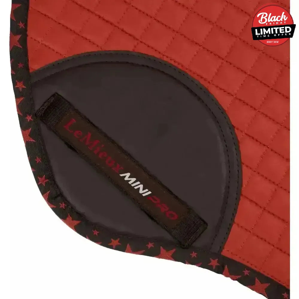 LeMieux Mini Jump Suede Square Sienna Saddle Pads