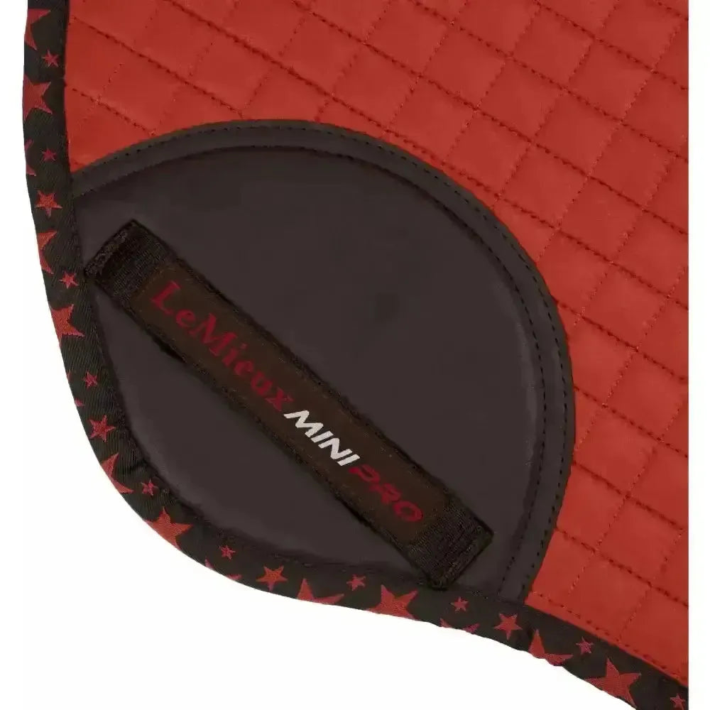LeMieux Mini Jump Suede Square Sienna Saddle Pads