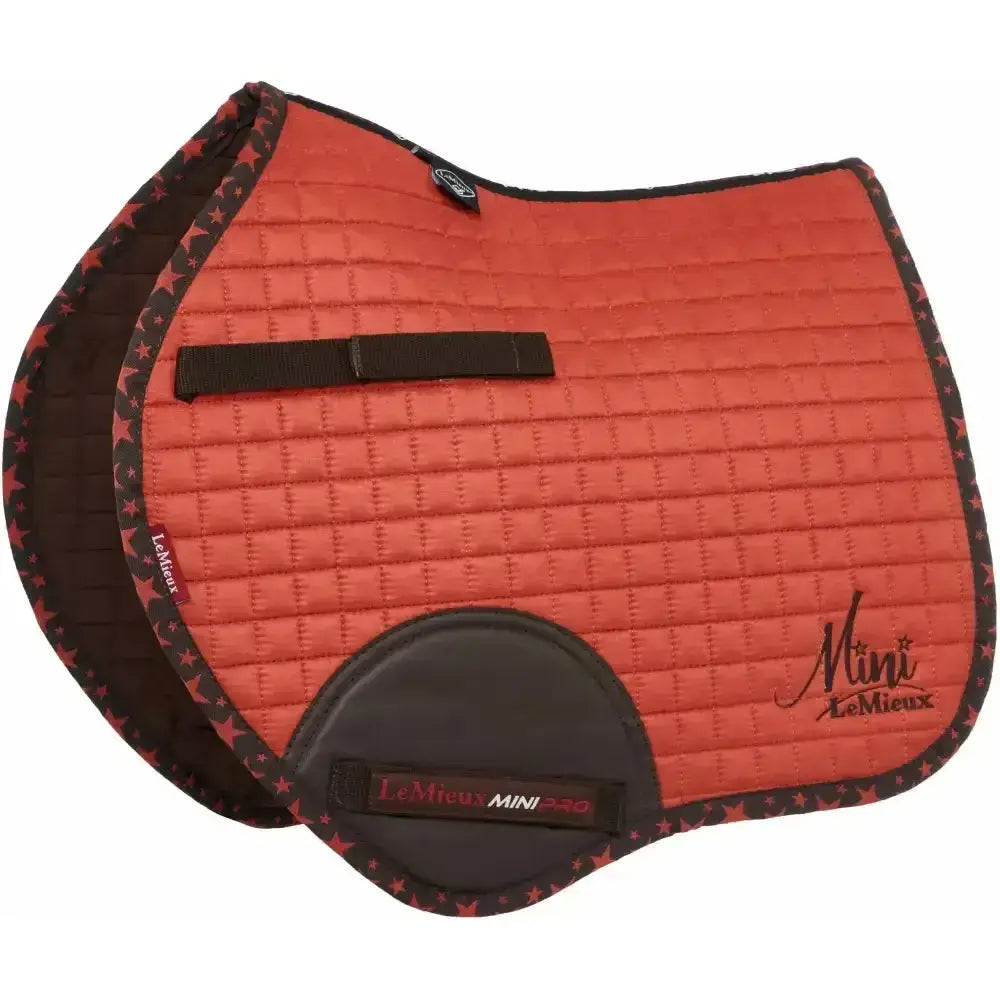 LeMieux Mini Jump Suede Square Sienna Saddle Pads