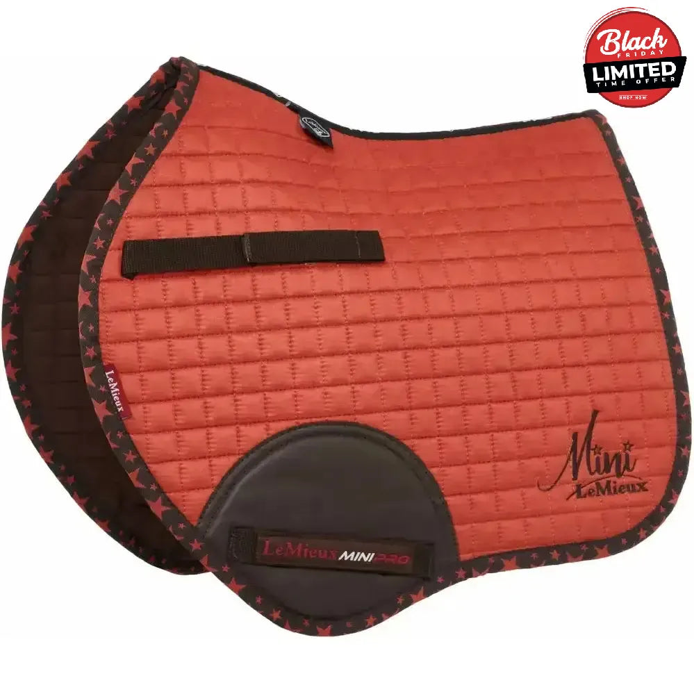 LeMieux Mini Jump Suede Square Sienna Saddle Pads
