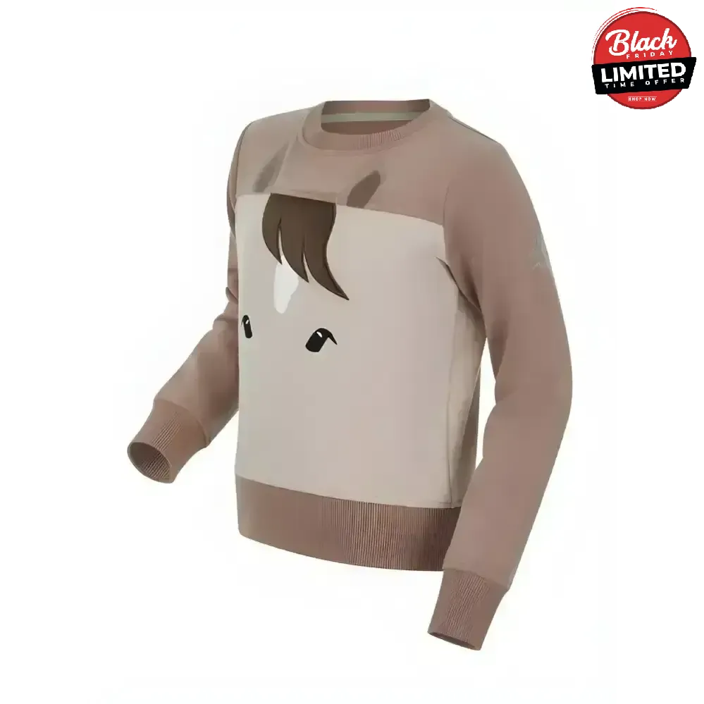 Lemieux Mini Pony Sweatshirt Stone 5-6 Years Jumpers & Hoodies